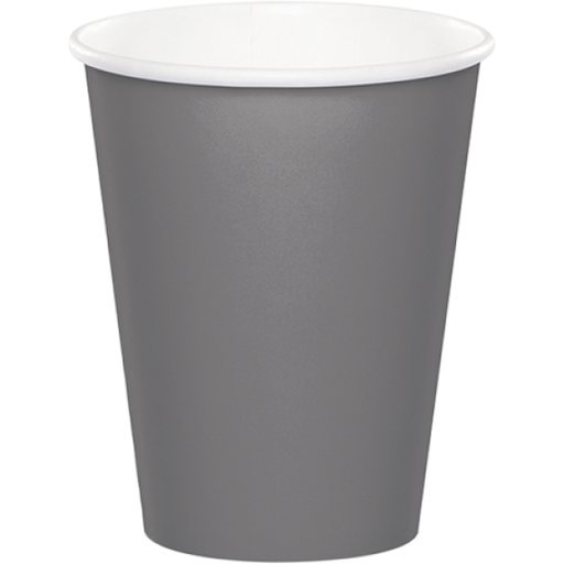 Glamour Gray Cups Paper 266ml 24pk