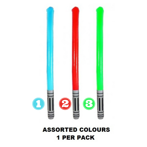 Inflatable Light Stick 3 Assorted Colours P1 90cm