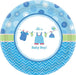 Shower with Love Boy Round Paper Plates 26cm 8pk