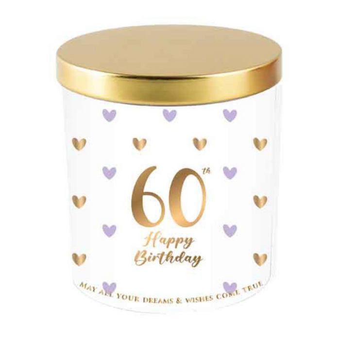 Ronis 60 Sweet Heart Candle Vanilla/Lavender 215gm 8x9cm