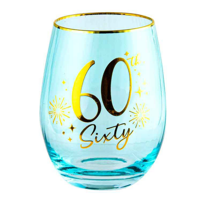 Ronis 60th Fluted Stemless Glass 13cm 600ml