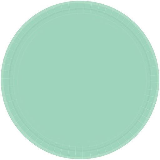 Paper Plates Round Cool Mint 17cm 20pk