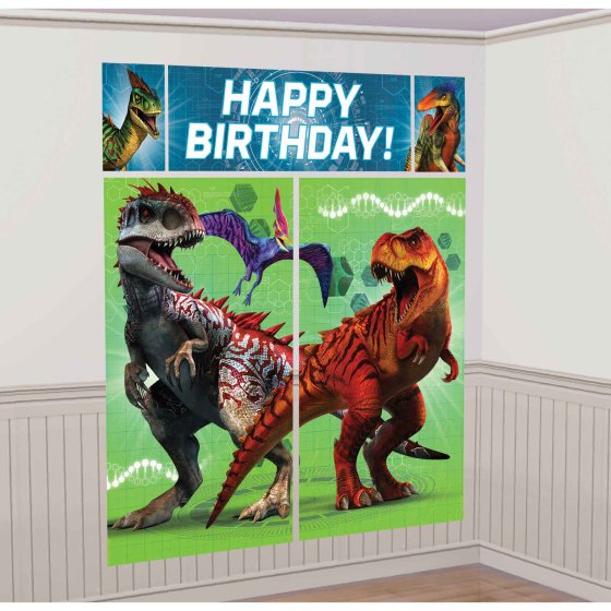 Jurassic World Scene Setter & Assorted Photo Props 17pk