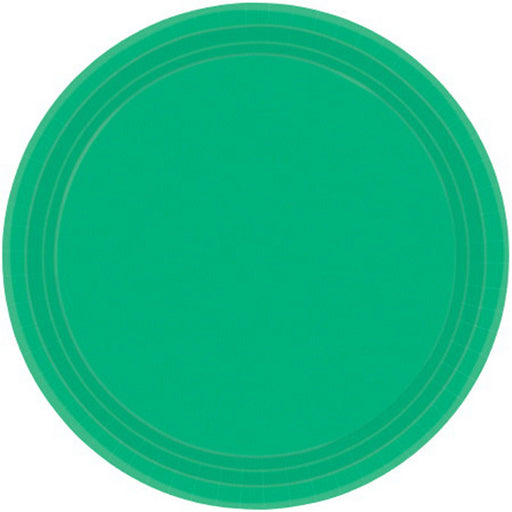 Paper Plates Round Festive Green 26cm 20pk