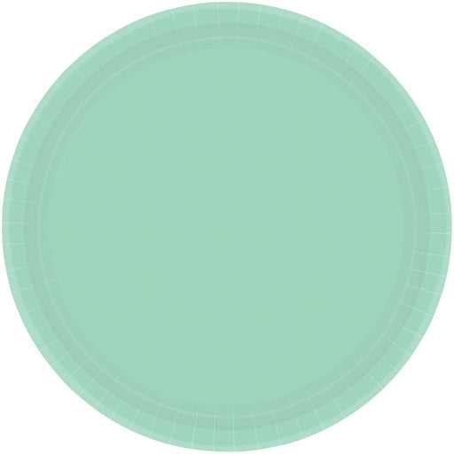 Paper Plates Round Cool Mint 26cm 20pk