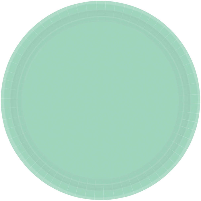 Paper Plates Round Cool Mint 26cm 20pk