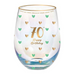 Ronis 70th Sweet Heart Stemless Glass 600ml