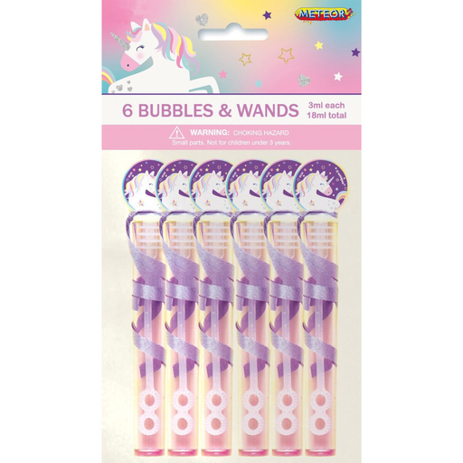 6 Bubbles & Wands - Unicorn