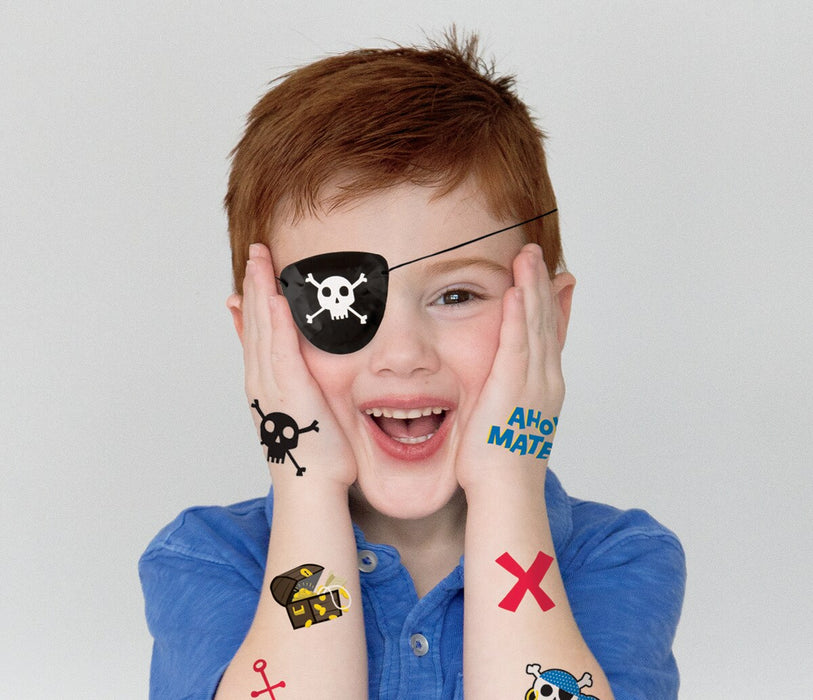 8 Pirate Skull & Crossbones Eye Patch