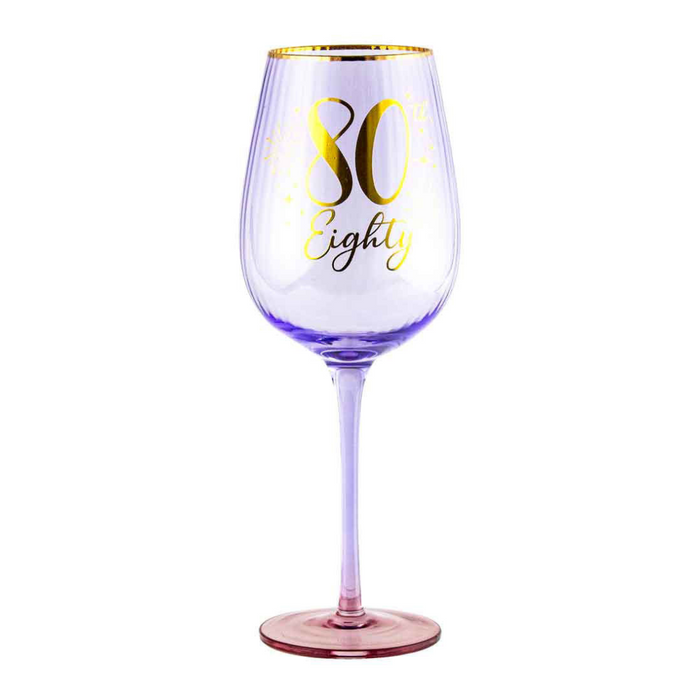 Ronis 80th Fluted Wine Glass 400ml