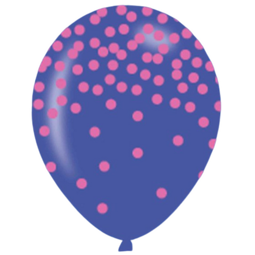 Latex Balloons & Confetti Pastels 27.9cm 6pk