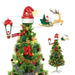 Light Up Musical Tree Topper Flying Santa