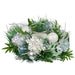 Centrepiece with Hurricane Glass Mint Luxe 26cmW