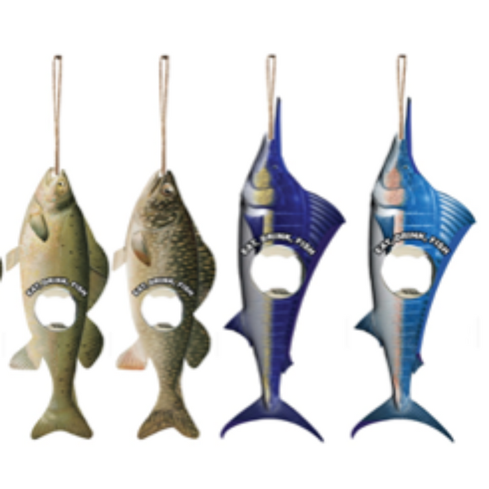 Fish Shape Bottle Openers (Assorted Designs ) Size: 20x7.5x1cm with hanging string