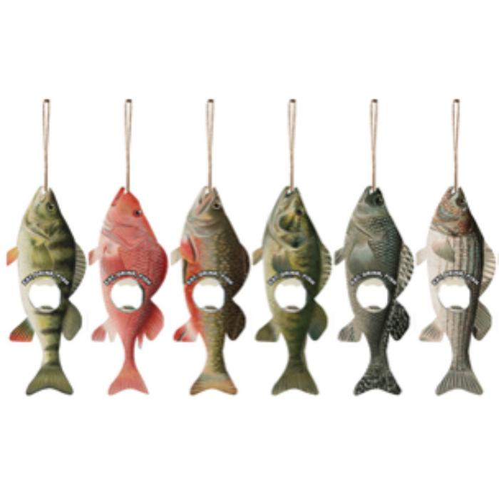 Fish Shape Bottle Openers (Assorted Designs ) Size: 20x7.5x1cm with hanging string