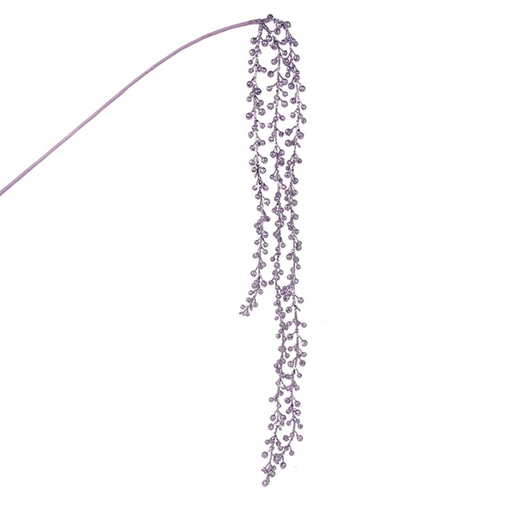 Lavender Glitter Berry Drop 118cm