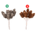 Pine Cone Picks Champagne & Silver 10Pk 2 Asstd