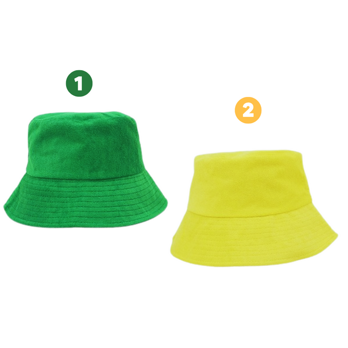 Green & Gold Terry Towelling Hat 2 Asstd