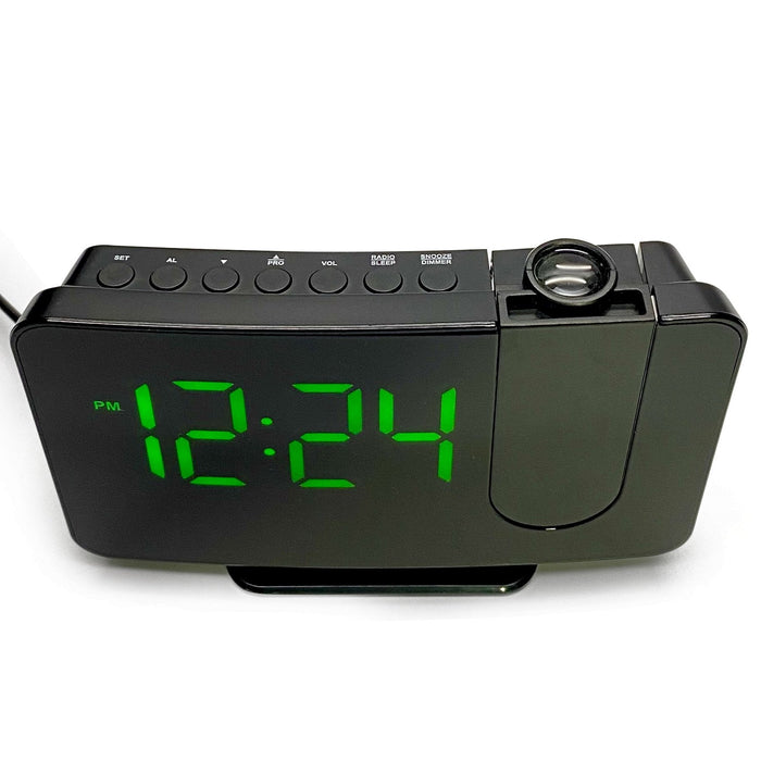 Ronis Adras Projector FM Radio USB Charging Digital Alarm Clock 15x10x4cm 2 Asstd