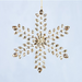 Ronis Amber Glass Snowflake Hanging Decoration 21cm