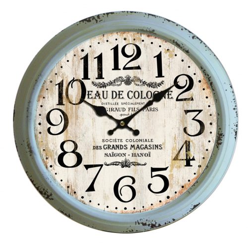 Ronis Antique Large Wall Clock 46x46x8cm Blue