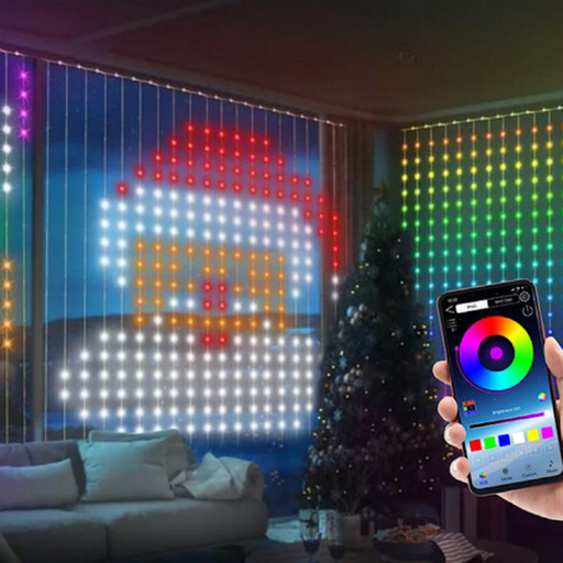 Ronis App Lightshow Curtain Lights 2x2m