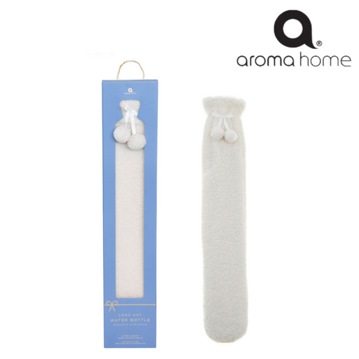 Ronis Aroma Home Long Hot Water Bottle-Cream Teddy Boucle Cream 12x2.5x76.5cm 2L