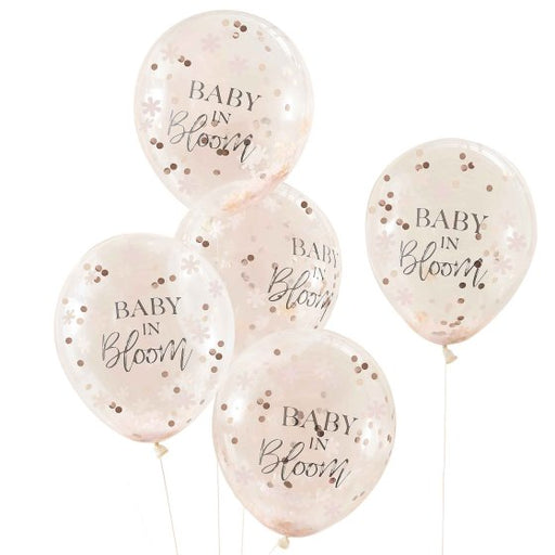 Baby In Bloom Balloons Flower Confetti Ginger Ray