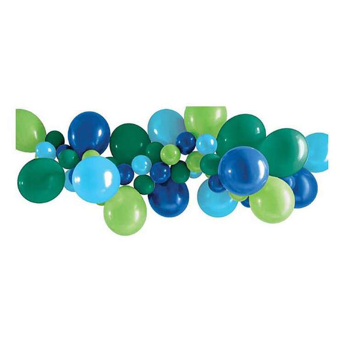 Balloon Garland Blue and Green 40pk