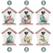 Ronis Bird House Key Holders with Hanging String 16.5x19x0.8cm 6 Asstd