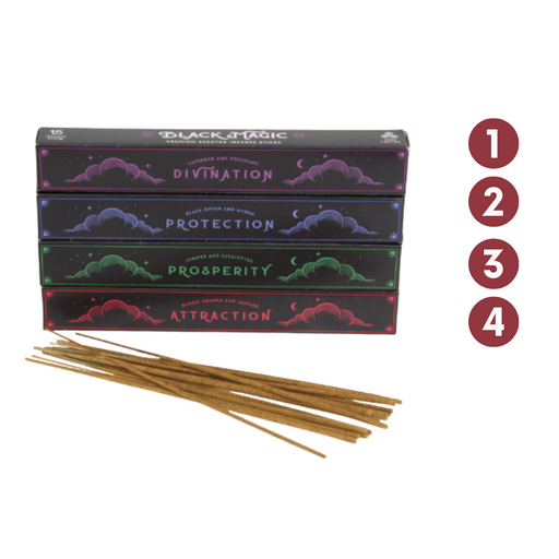 Ronis Black Magic 60 Incense Stick Pack 4 Asstd