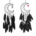 Black Moon Dream Catcher W/ 20Cm