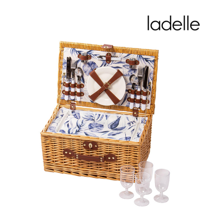 Ronis Blue Lagoon 4 Person Picnic Basket