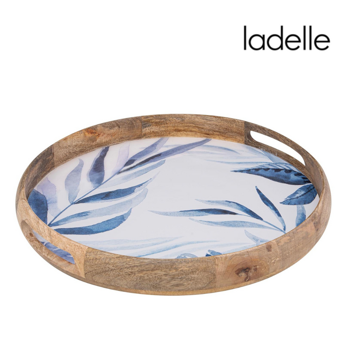 Ronis Blue Lagoon Mango Wood Tray