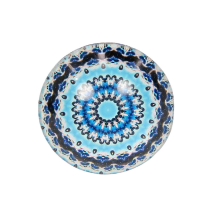 Ronis Boho Mandala Round Glass Magnet 5cm 4 Asstd