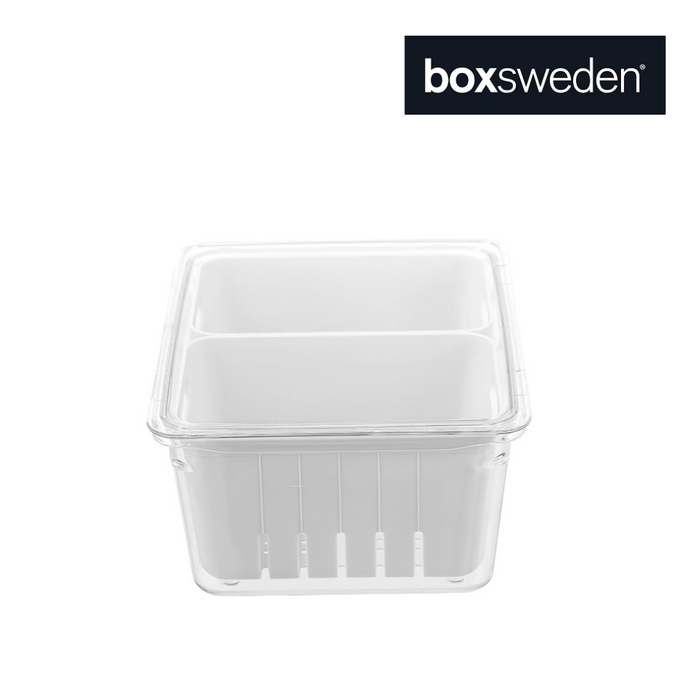 Ronis Boxsweden Crystal Crisp Bin 2 Section 2L 22x17.5x10cm