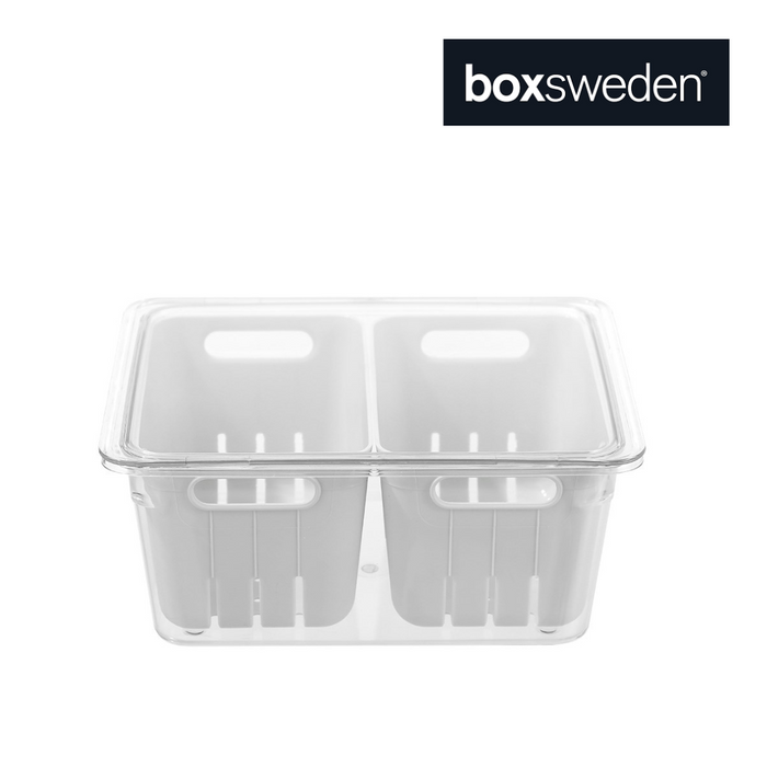 Ronis Boxsweden Crystal Crisp Bin 2 Section 2L 22x17.5x10cm