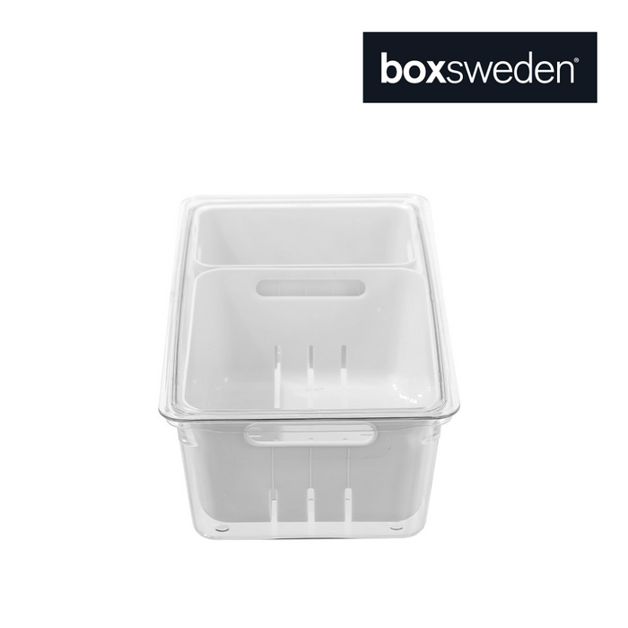 Ronis Boxsweden Crystal Crisp Bin 3L 2 Section 32x17.5x10cm