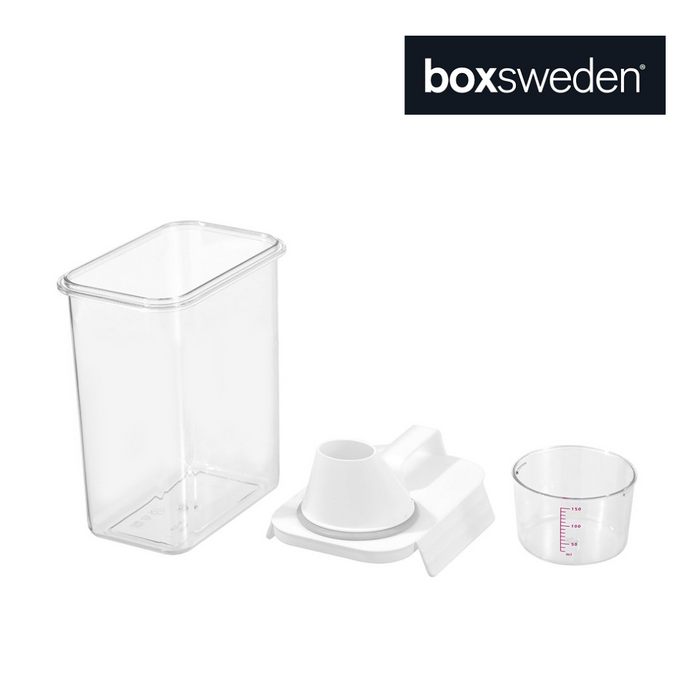 Ronis Boxsweden Crystal Keep Fresh Dispensing Container with Measuring Cup 1.8L