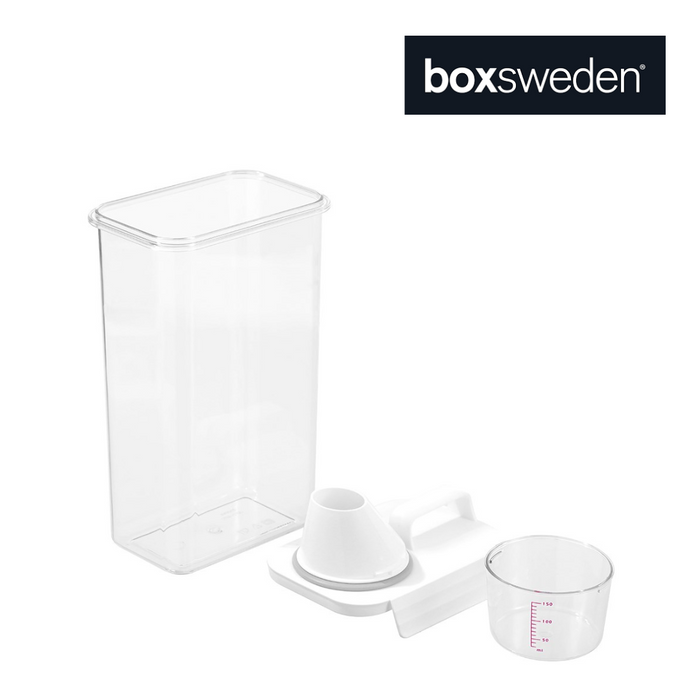 Ronis Boxsweden Crystal Keep Fresh Dispensing Container with Measuring Cup 2.3L