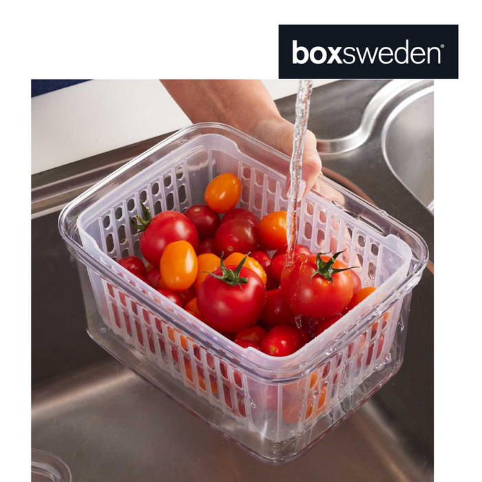 Ronis Boxsweden Crystal Vegetable Storer Clear 2.2L 20x15.5x10.5cm