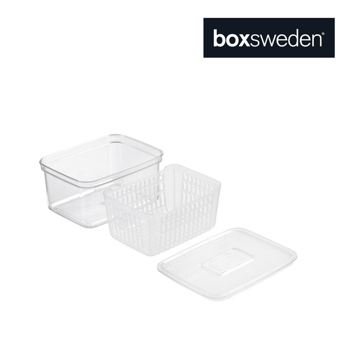 Ronis Boxsweden Crystal Vegetable Storer Clear 2.2L 20x15.5x10.5cm