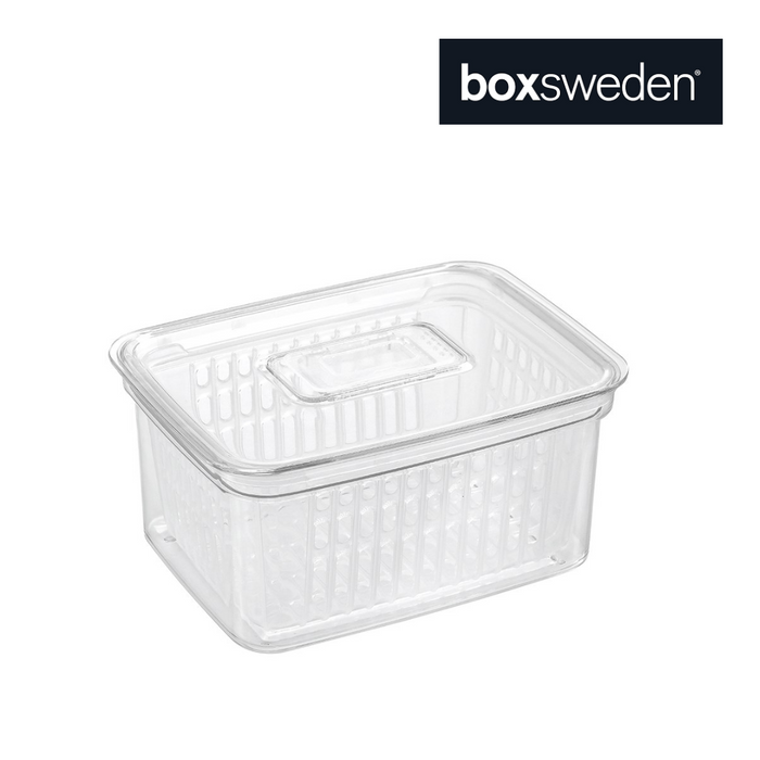 Ronis Boxsweden Crystal Vegetable Storer Clear 2.2L 20x15.5x10.5cm