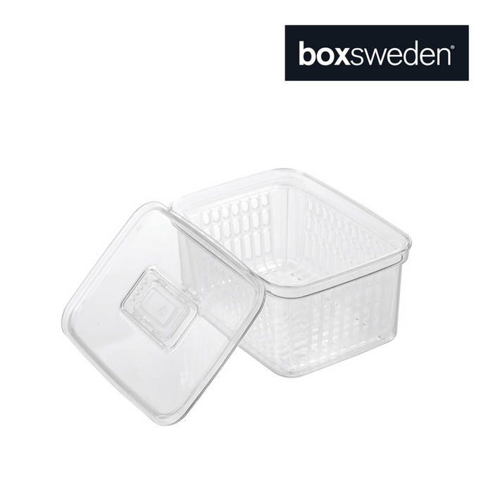 Ronis Boxsweden Crystal Vegetable Storer Clear 2.2L 20x15.5x10.5cm