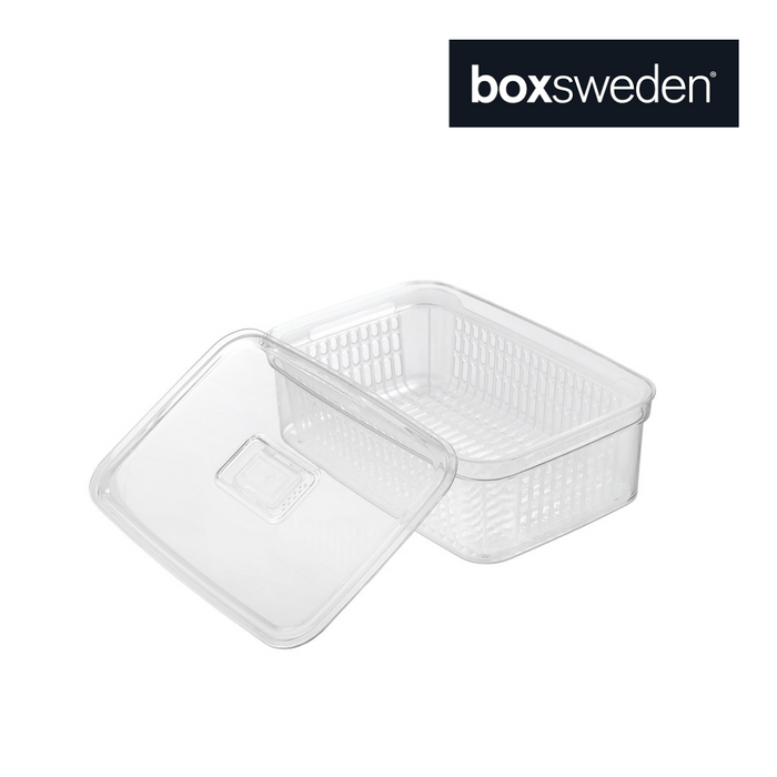 Ronis Boxsweden Crystal Vegetable Storer Clear 4.7L 31x20x10.5cm
