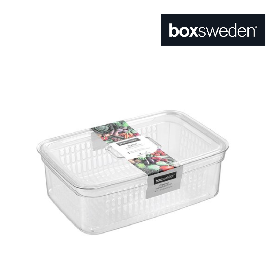 Boxsweden Crystal Vegetable Storer Clear 4.7l 31x20x10.5cm