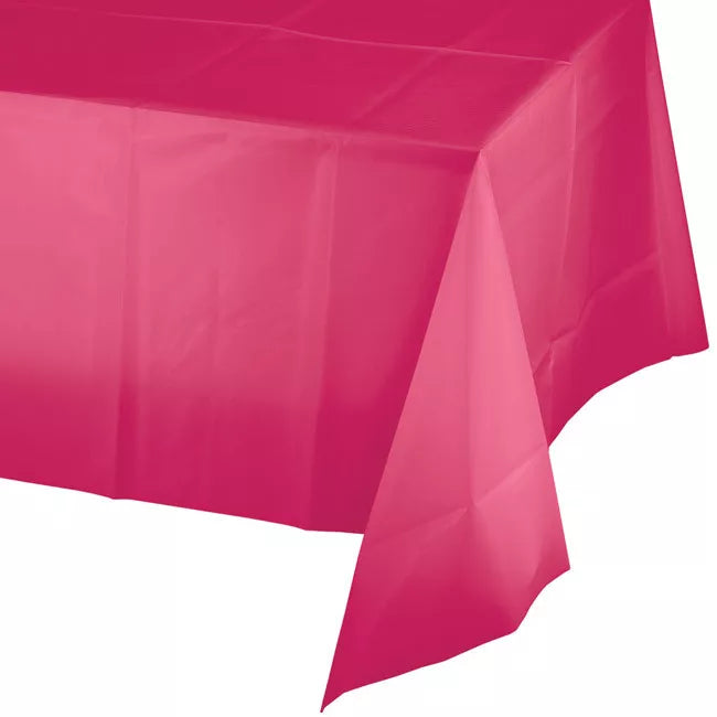 Hot Magenta Tablecover Plastic 137cm x 274cm