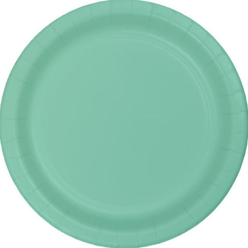 Fresh Mint Green Banquet Plates Paper 26cm 24pk