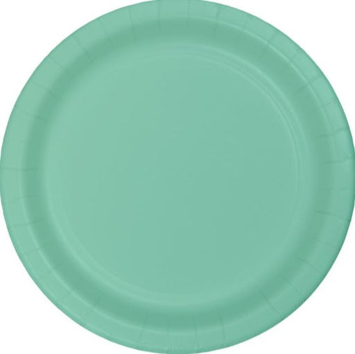 Fresh Mint Green Lunch Plates Paper NPC 18cm 24pk