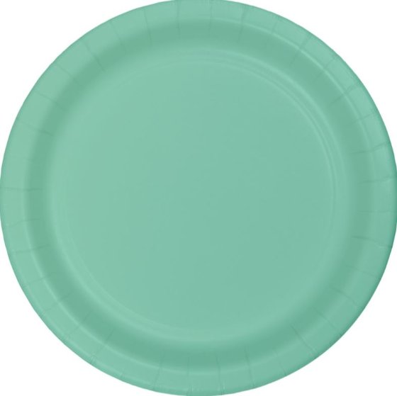 Fresh Mint Green Lunch Plates Paper NPC 18cm 24pk